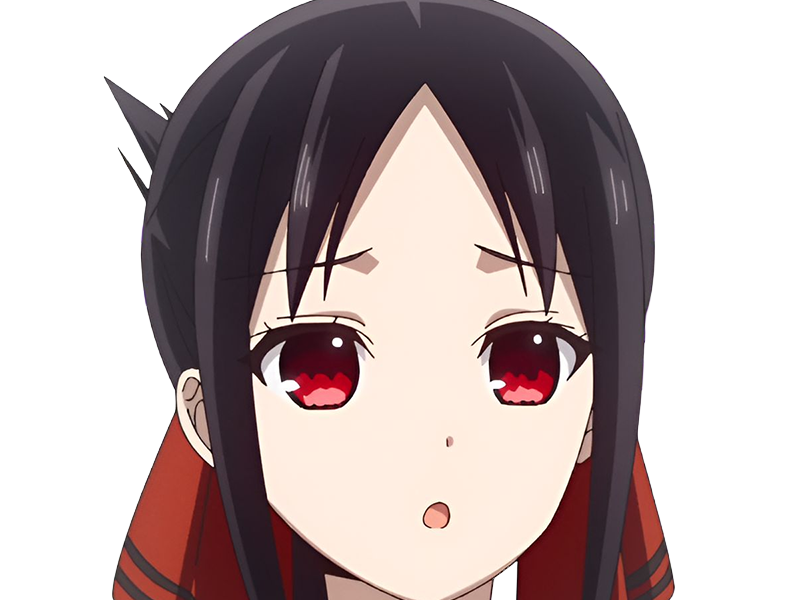 Sticker kaguya shinomiya lyceenne fille waifu kaguya sama love is war academie shuchiin bde vice presidente anime manga yeuxrouges cheveuxnoirs par Dark-63