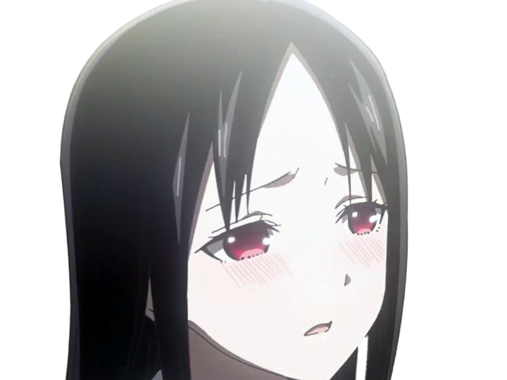 Sticker kaguya shinomiya lyceenne fille waifu kaguya sama love is war academie shuchiin bde vice presidente anime manga yeuxrouges cheveuxnoirs par Dark-63