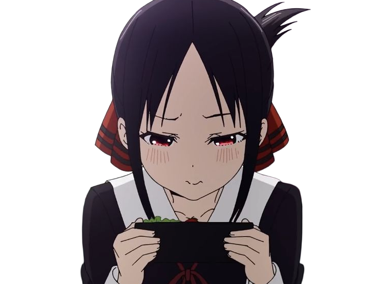 Sticker kaguya shinomiya lyceenne fille waifu kaguya sama love is war academie shuchiin bde vice presidente anime manga yeuxrouges cheveuxnoirs par Dark-63