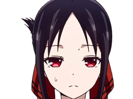 Sticker kaguya shinomiya lyceenne fille waifu kaguya sama love is war academie shuchiin bde vice presidente anime manga yeuxrouges cheveuxnoirs par Dark-63