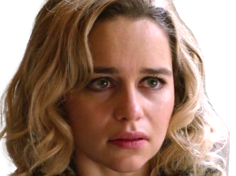 Sticker emilia isobel euphemia rose clarke actrice britannique anglaise yeux bleus petite femme blonde mi long par PubliusOvidius
