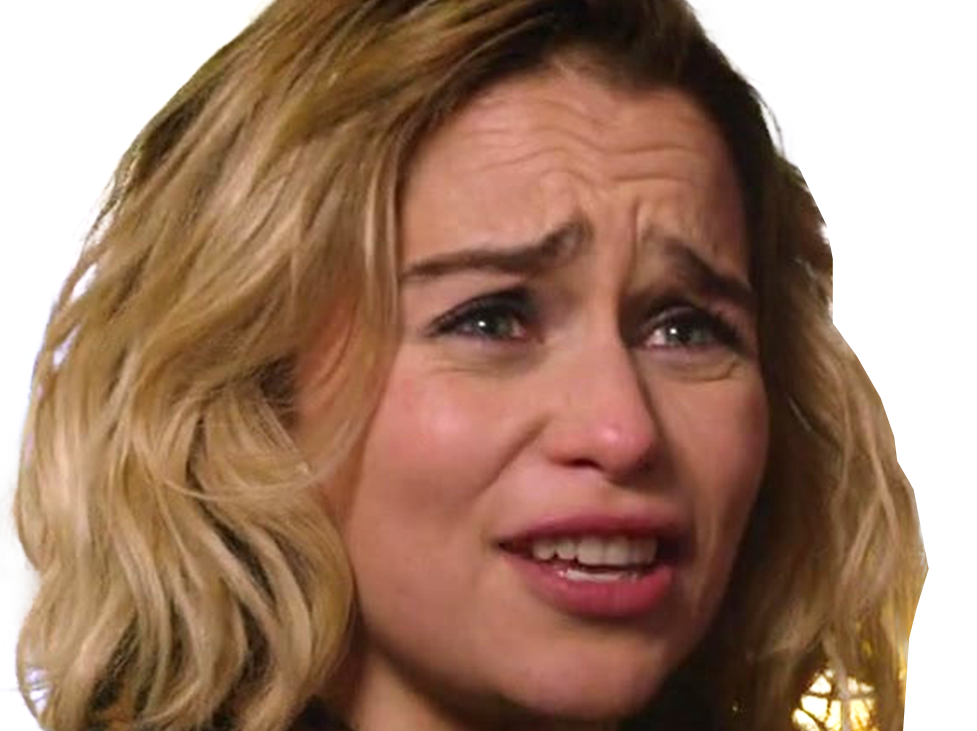 Sticker emilia isobel euphemia rose clarke actrice britannique anglaise yeux bleus petite femme blonde mi long par PubliusOvidius