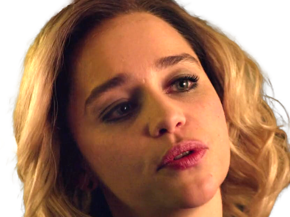 Sticker emilia isobel euphemia rose clarke actrice britannique anglaise yeux bleus petite femme blonde mi long par PubliusOvidius