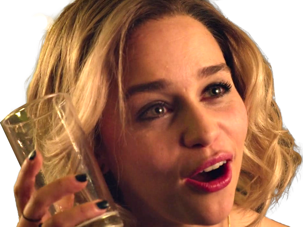 Sticker emilia isobel euphemia rose clarke actrice britannique anglaise yeux bleus petite femme blonde mi long par PubliusOvidius