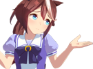 tokai-teio-uma-musume-umamusume-horse-girl-cheval-shrug-hausse-epaules-meh-bruh-anime-innocent