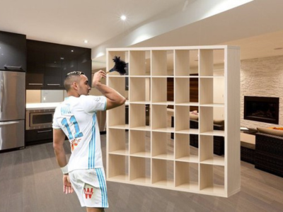dimitri payet om olympique de marseille armoire a trophees vide plumeau poussiere