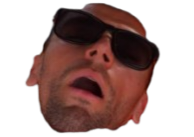 chauve lunettes dormir bouche