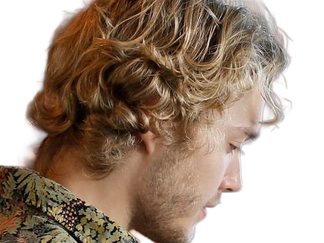 Sticker toby finn regbo acteur musicien homme britannique anglais vingtenaire vingtaine cheveuxblonds yeuxbleus cheveuxboucles 2010s par Dark-63