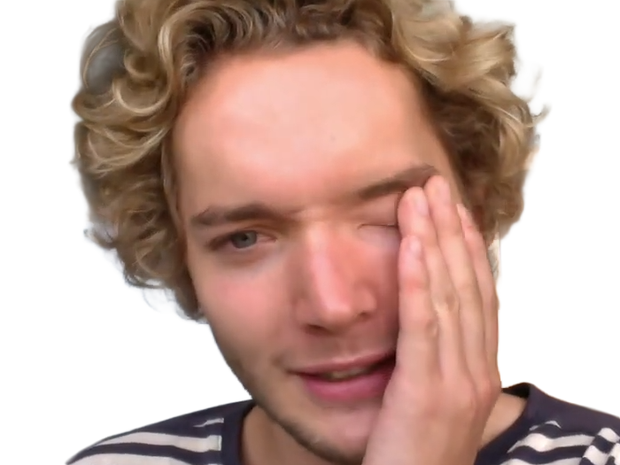 Sticker toby finn regbo acteur musicien homme britannique anglais vingtenaire vingtaine cheveuxblonds yeuxbleus cheveuxboucles 2010s par Dark-63