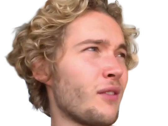 Sticker toby finn regbo acteur musicien homme britannique anglais vingtenaire vingtaine cheveuxblonds yeuxbleus cheveuxboucles 2010s par Dark-63