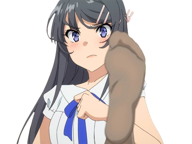 anime pied sakurajima kj mai kikoojap feet