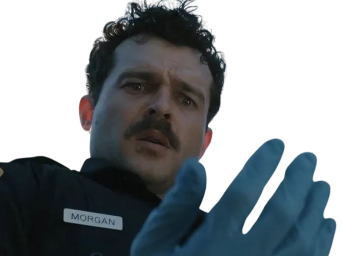 weapons alden policier moustache