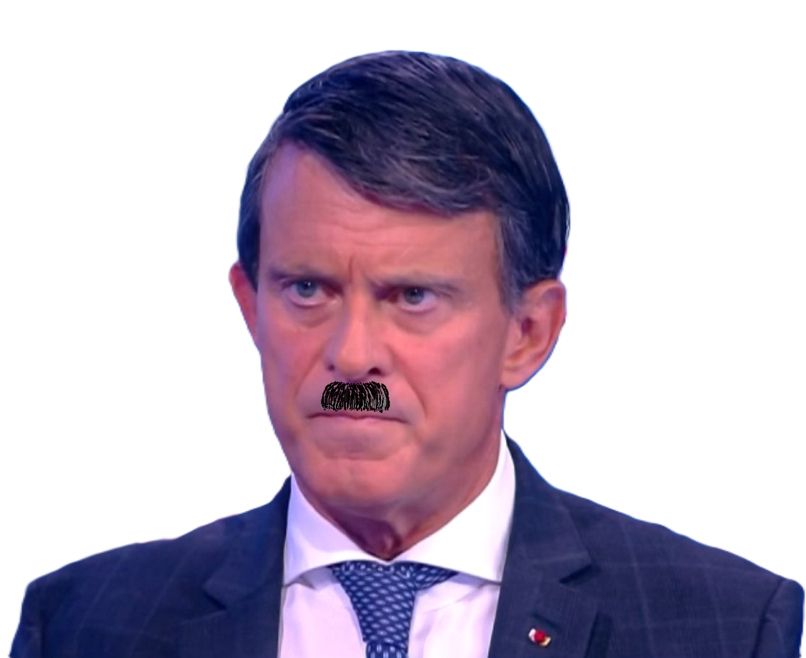 valls vallss moustachu haine facho chofa nazi fuhrer
