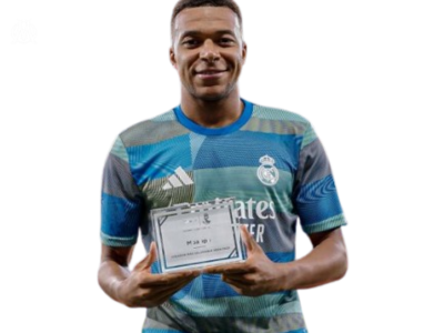 kylian mbappe real madrid trophee de joueur le plus sain sanitas