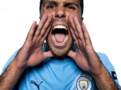 rodri manchester city photoshoot shooting photo hurle crie gueule