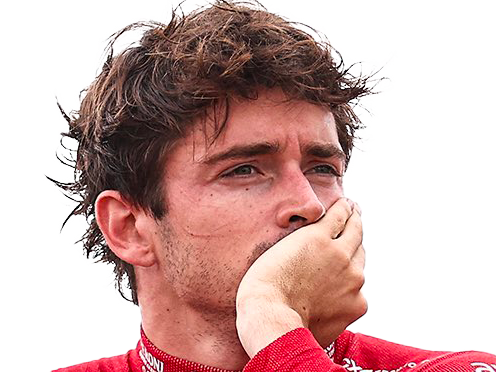 leclerc charles scuderia ferrari f1 formule 1 brise main abandon seul reflechi