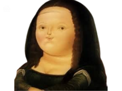 joconde portrait de monna lisa tableau peinture leonard vinci gros obese surpoids embonpoint magalie magalax