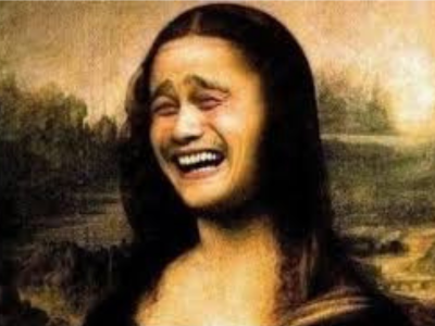 la joconde portrait de monna lisa tableau peinture leonard vinci troll rire meme