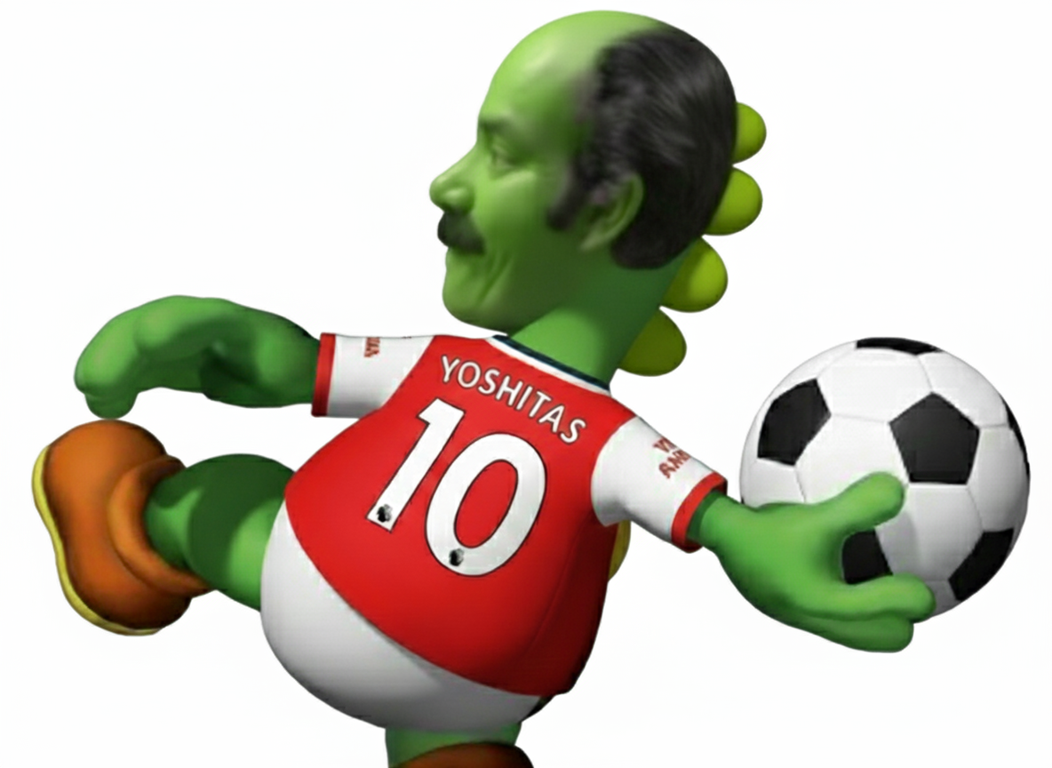 arsenal arteta yoshi mario yoshitas gunners lenny len14