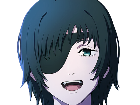 Sticker himeno chainsaw man anime manga borgne femme devil hunter securite publique 4e section speciale anti demons par Dark-63