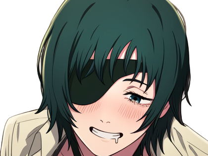 Sticker himeno chainsaw man anime manga borgne femme devil hunter securite publique 4e section speciale anti demons par Dark-63
