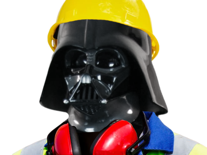 dark-63 dark vador darth vader chantier travail esclave creve btp batiment travaux casque securite ouvrier