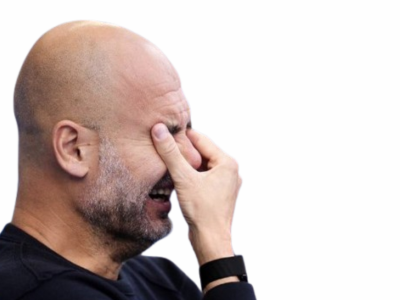 pep guardiola manchester city chiale pleure en pleurs larme larmes braille chouine pleurniche