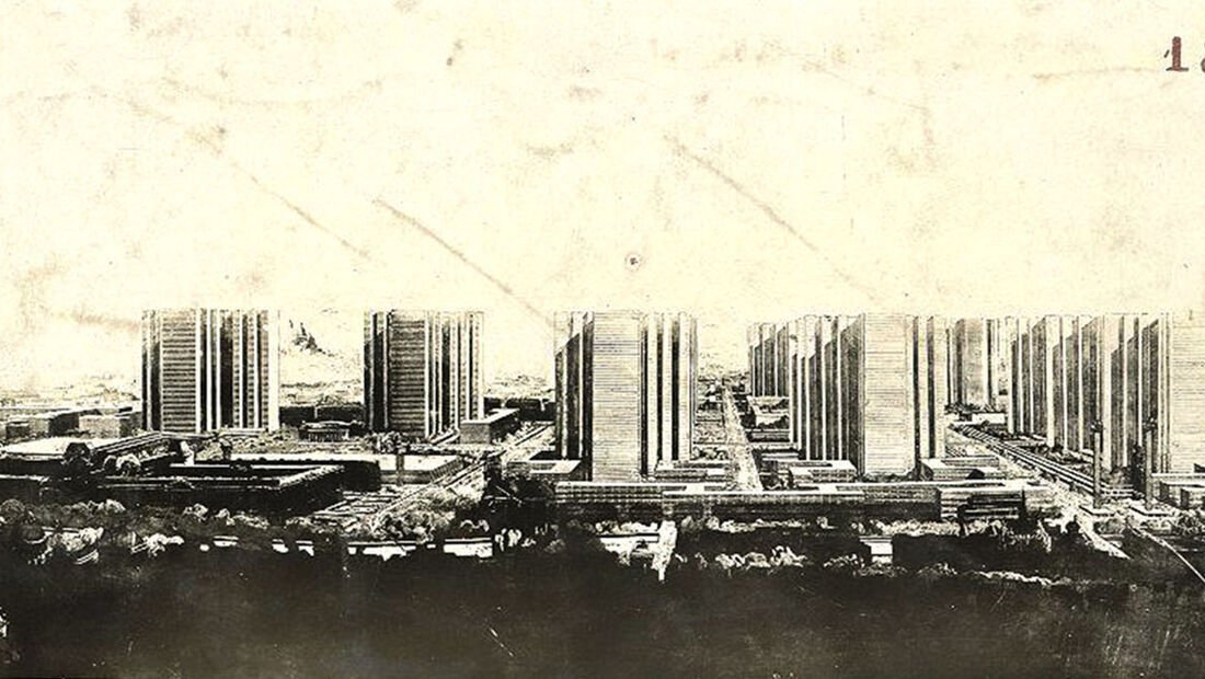 le corbusier plan voisin immeuble paris monstre moche horreur horrible beton