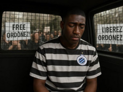 joel ordonez free liberez prison prisonnier sequestre sequestration club brugge om mercato emprisonne