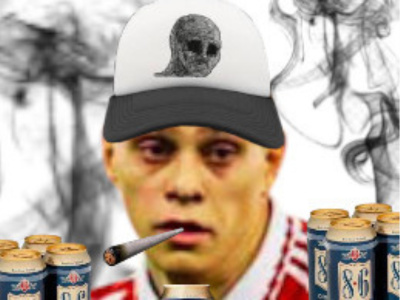 leandro trossard arsenal depressif depression cernes joint petard alcool biere defonce casquette khey 86