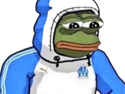 om olympique de marseille triste pepe the frog foot football sweat a capuche desespere desespoir