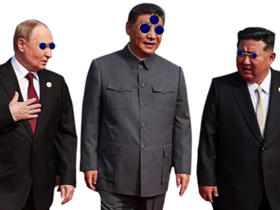 vladimir poutine xi jinping kim jong-un jong chine un redpill alliance not ready lunettes bleues