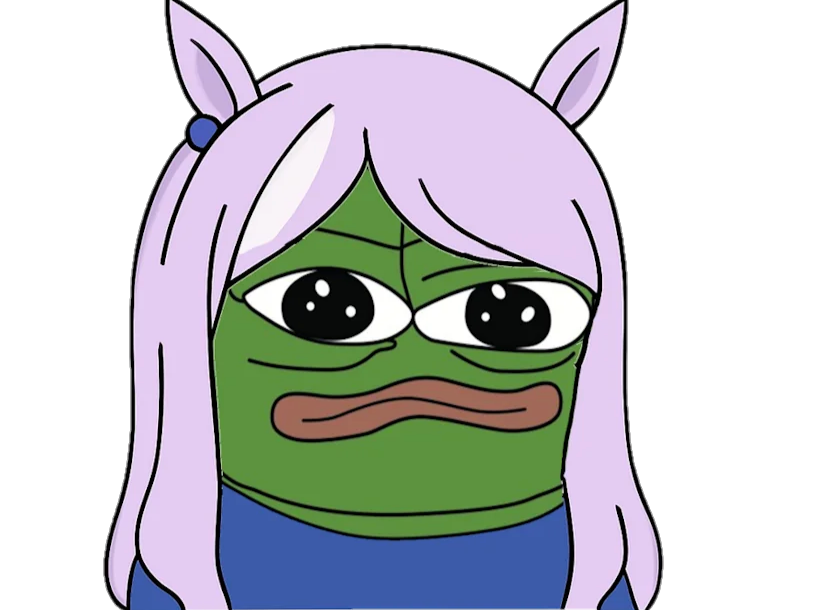 pepe uma musume umamusume mejiro mcqueen horse cheval meme wtf bruh perruque crapaud