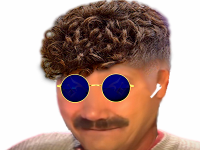 risitas boucle cocasse wtf frise curly 2000 airpods undercut boucles zoomer lunettes bleues redpill