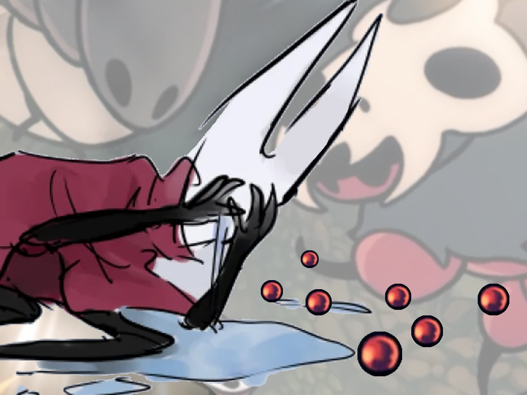 hollow knight silksong hornet volpeste fourmi pleure pleurer larme perle chapelet