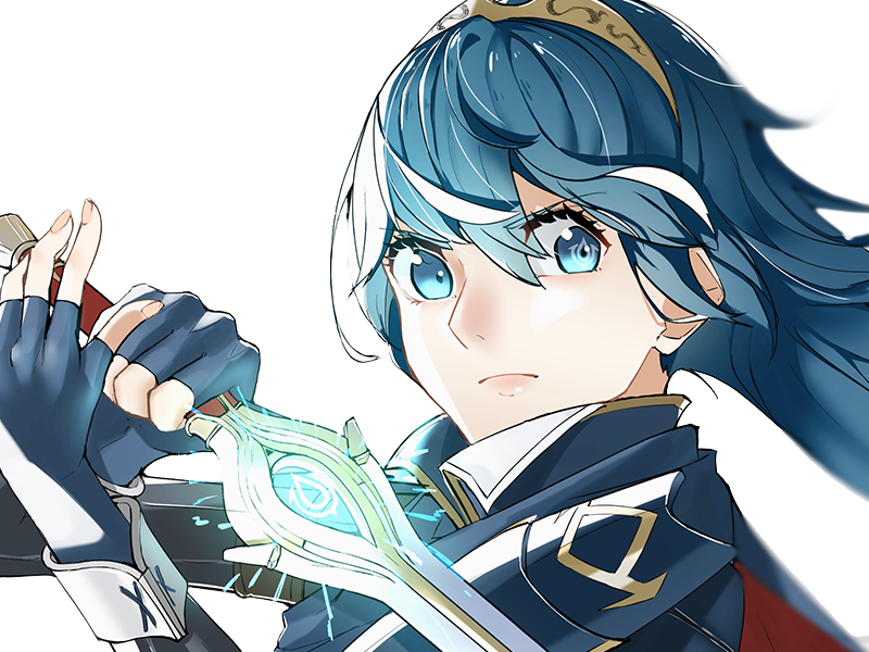 Sticker lucina fe13 fire emblem awakening lord princesse waifu futur veilleurs saint royaume ylisse cheveuxbleus yeuxbleus par Dark-63