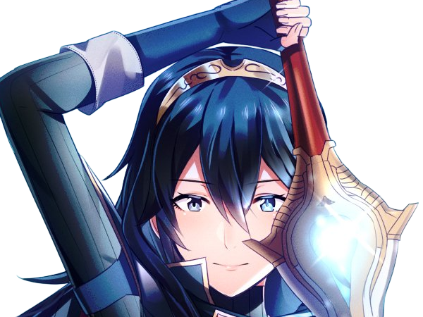 Sticker lucina fe13 fire emblem awakening lord princesse waifu futur veilleurs saint royaume ylisse cheveuxbleus yeuxbleus par Dark-63