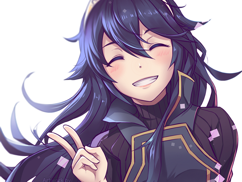 Sticker lucina fe13 fire emblem awakening lord princesse waifu futur veilleurs saint royaume ylisse cheveuxbleus yeuxbleus par Dark-63