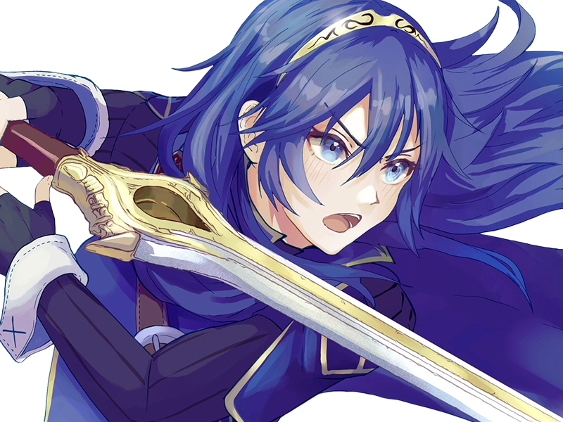 Sticker lucina fe13 fire emblem awakening lord princesse waifu futur veilleurs saint royaume ylisse cheveuxbleus yeuxbleus par Dark-63