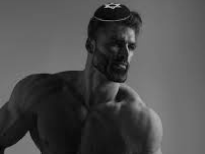 bg chad gigachad gris israel israelien juif judaisme kippa