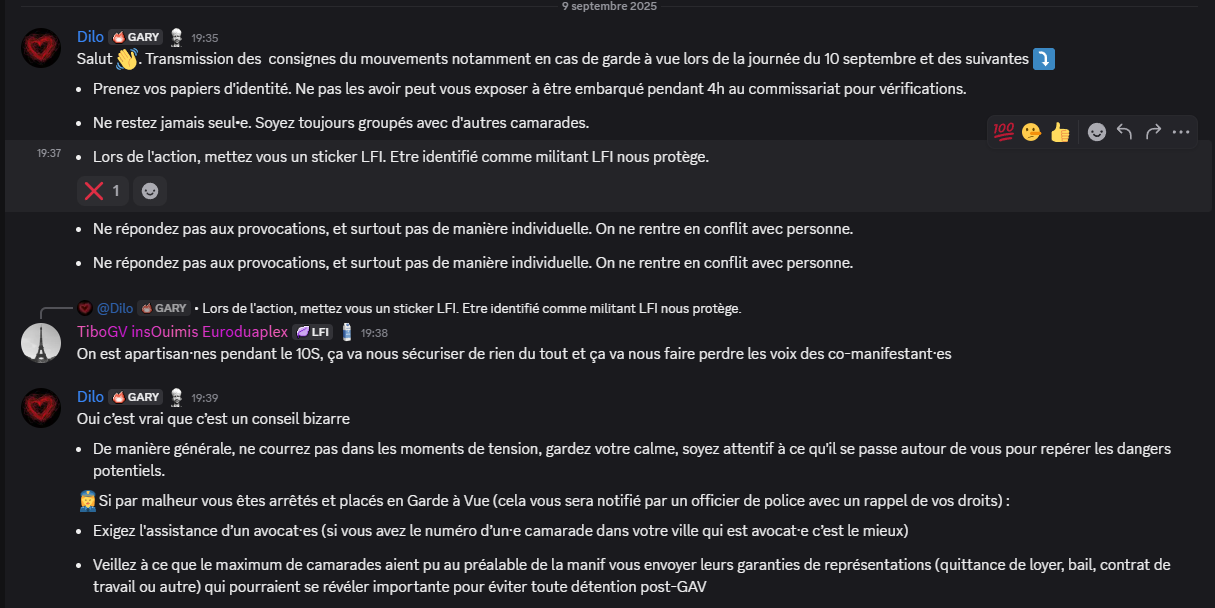 discord lfi gauche gaucho manif militant fragile faible soja jvc gauchiasse sodomite melenchon ecriture inclusive