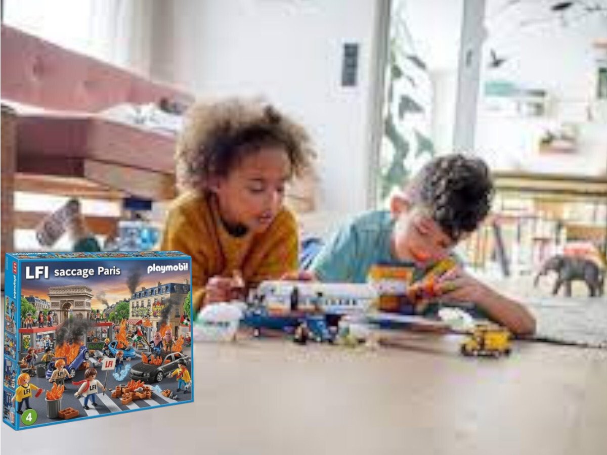 lfi la france insoumise saccage paris boite de lego manif manifestation emeute enfants jouent jouer