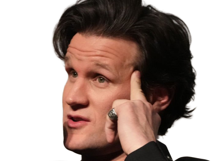 Sticker matt matthew robert smith acteur theatre homme britannique anglais quarantenaire quarantaine quadragenaire cheveuxbruns yeuxverts par Dark-63