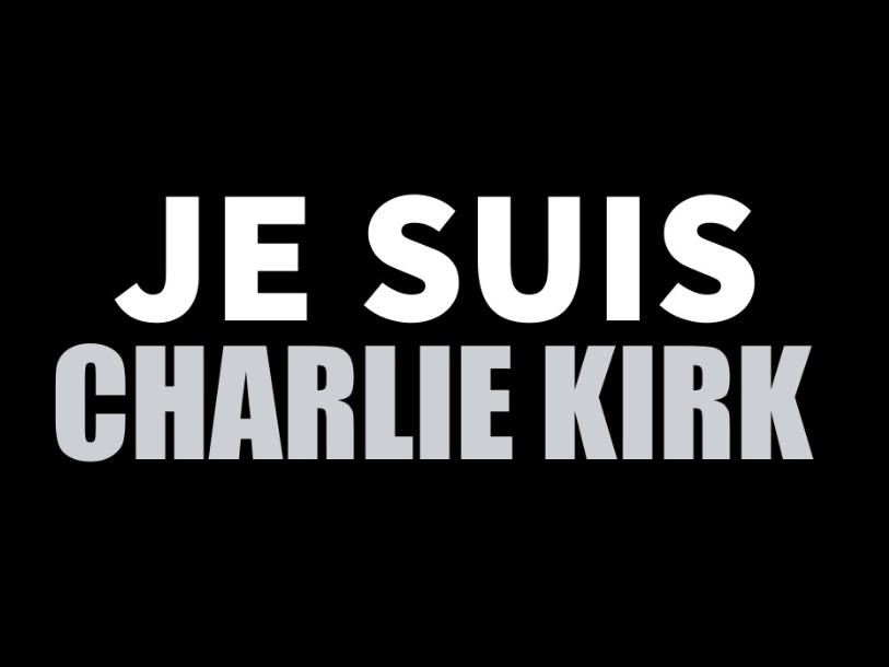 je suis charlie kirk maga gauchiste lfi censure communiste assassinat droite libertee expression terrorisme