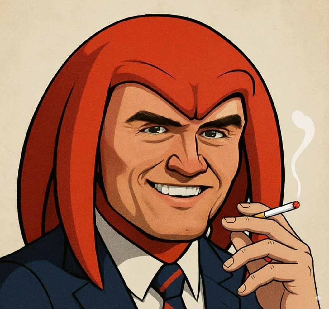 knuckles charlie fumeur sourire