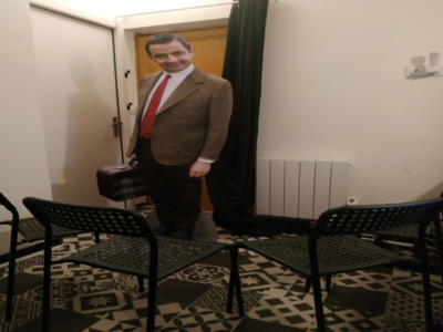 mr bean sous la douche surprise