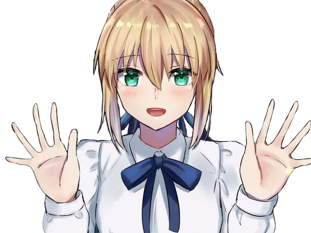 Sticker auroria moupe fate saber meilleure waifu de qualite artoria reine bretagne par Dark-63