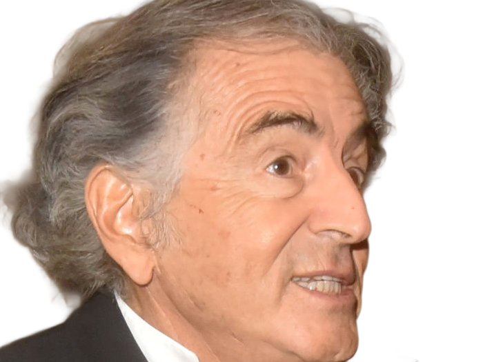 bernard-henri georges levy bhl ecrivain philosophe homme affaires chroniqueur francais chanceux septuagenaire septantaine cheveuxgris yeuxmarrons