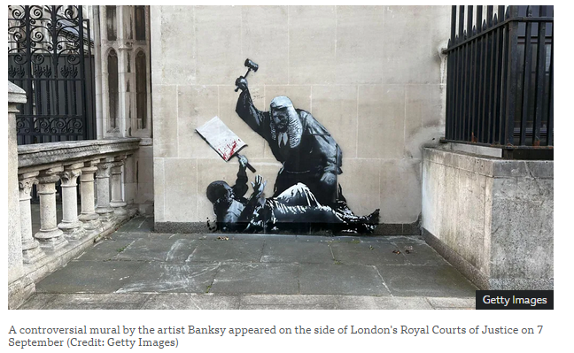 bansky facho tag graffiti streetart justice juge angleterre royamue-uni ru