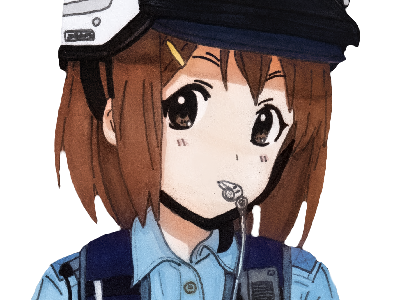 policier flic kj kikoojap hirasawa gilbert anime yui kon
